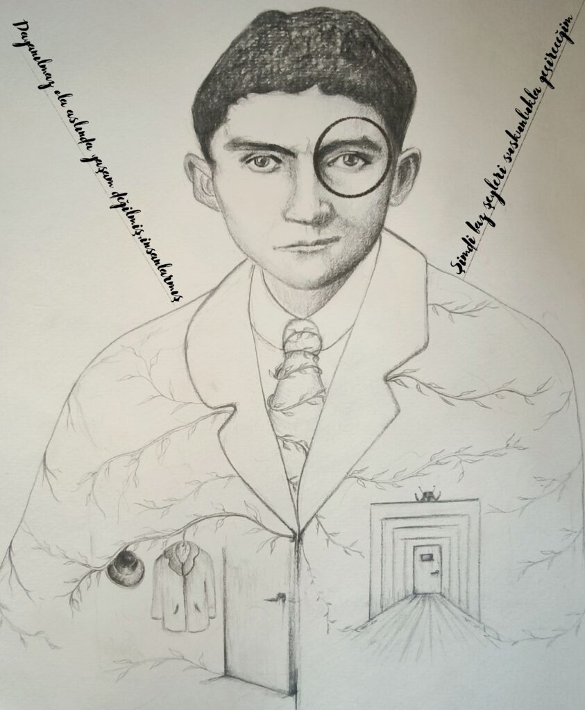 kafka okapİ dergİ 6.sayi kağıt üzerine çizim ve kolaj