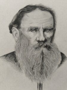 tolstoy okapİ dergİ 7.sayi kapak Çİzİmİ kağıt üzerine çizim