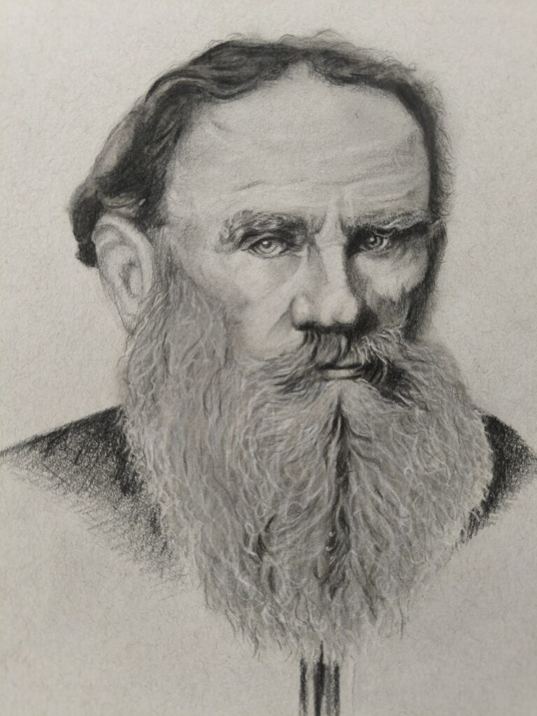 tolstoy okapİ dergİ 7.sayi kapak Çİzİmİ kağıt üzerine çizim